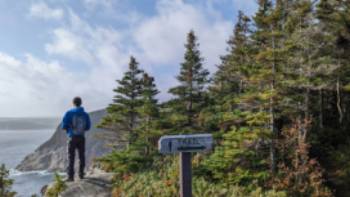 Enjoying the view at Church Cove lookout | Trevor Sauve