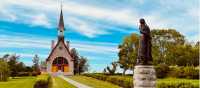 Evangeline, an iconic figure of Acadian culture, at the Grand-Pré Memorial Church | Caroline Mongrain